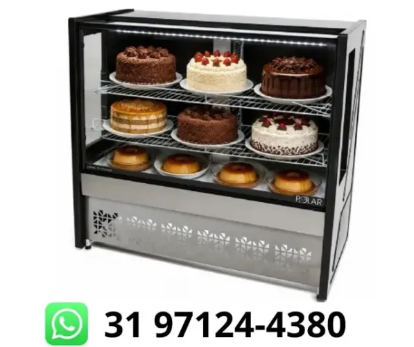 Balcão de Tortas 1,25M Ar Forçado Polar