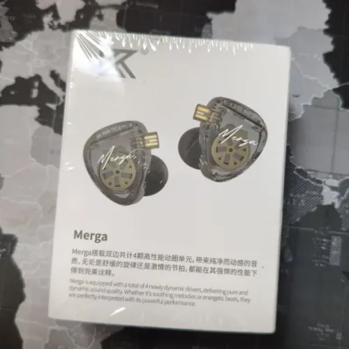 Fone KZ Merga Dual Driver HiFi Retorno de Palco Cabo Removível 