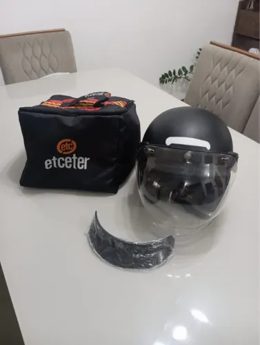 Par de Capacete Aberto Retrô com Bolha