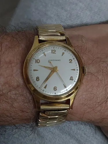 RELÓGIO JUNGHANS ALEMÃO PULSO CORDA FUNCIONANDO SÓ VENDA NÃO TROCO POR NADA