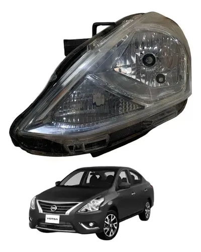 Farol Esquerdo Foco Simples Nissan Versa 2015 2016 A 2021 Esquerdo/motorista
