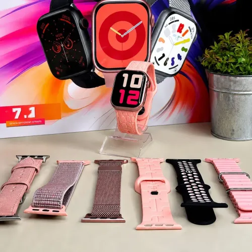 RELÓGIO INTELIGENTE HW X MINI 2 + 7 PULSEIRAS FEMININO NOVO NA CAIXA