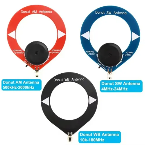 Kit 3 Mini Antenas Loop Para Ondas Médias, Curtas E Longas.