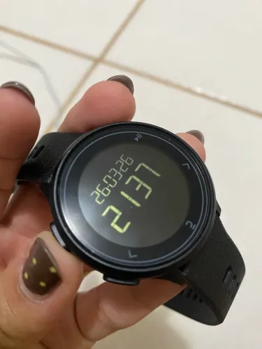 Relógio Cronômetro de Corrida W500m Decathlon Preto
