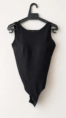 Body Preto Costas Abertas