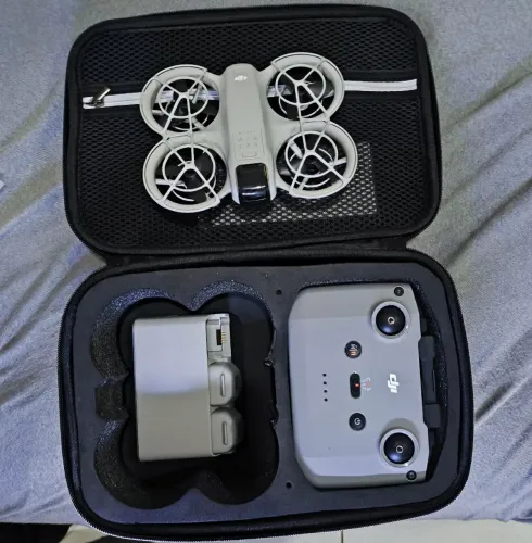 Drone dji neo com 3 baterias + controle + carregador