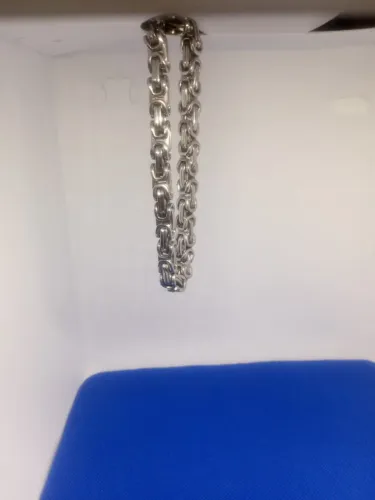Corrente masculina em aço inox com 44cm de extensão