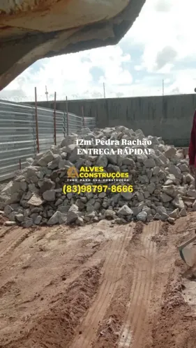 PEDRA RACHÃO - CARRADA DE 6m³ ou 12m³