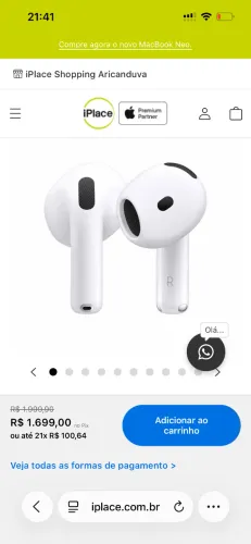 airpods 4 sem cancelamento de ruido