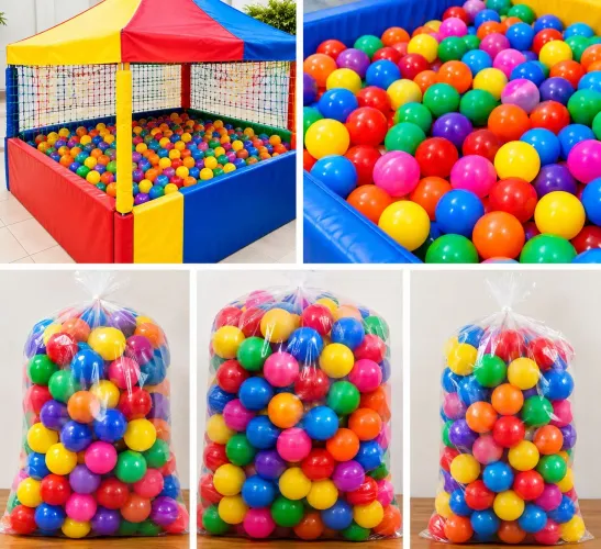Bolinhas coloridas ideais para piscinas de bolinhas ou outros brinquedos
