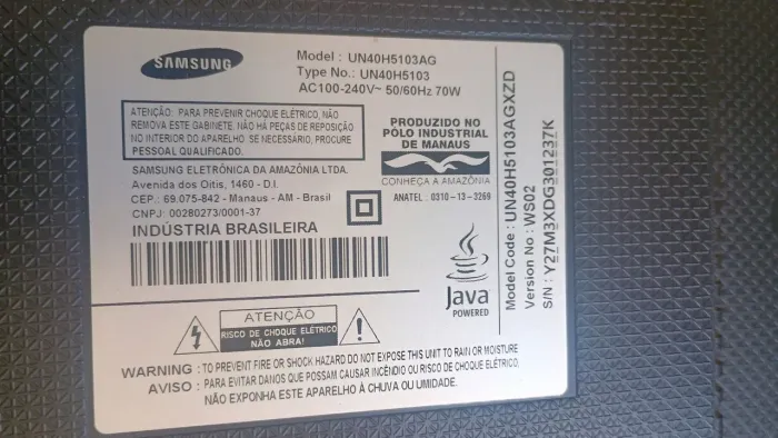 TV Samsung Sem Estragos !