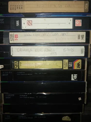 Lote 25 Fitas Vhs Gravações TV 