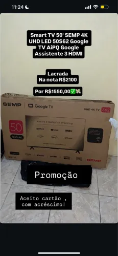 Televisão 50 polegadas lacrada