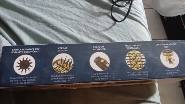Escova secadora rotativa