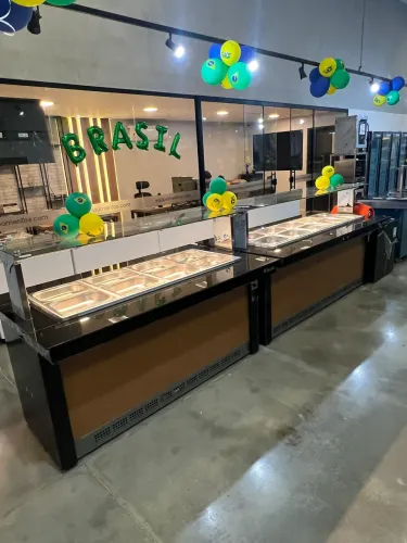 Buffet completo Gelopar quente 10 cubas e refrigerado 8 cubas - pronta entrega - NOVO