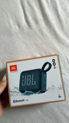 JBL, Caixa de Som, Go 4, Bluetooth, Portátil, Auracast, À Prova D'água e Poeira - Azul
