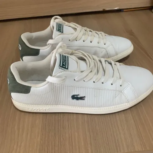 Tenis Couro Lacoste Branco 