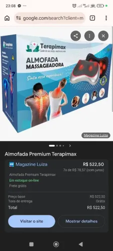 almofada massageadora Terapimax 