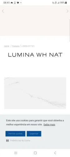 PORCELANATO LUMINA WH NATURAL 60X120 RET CX C/ 1,37 M2 - PORTINARI