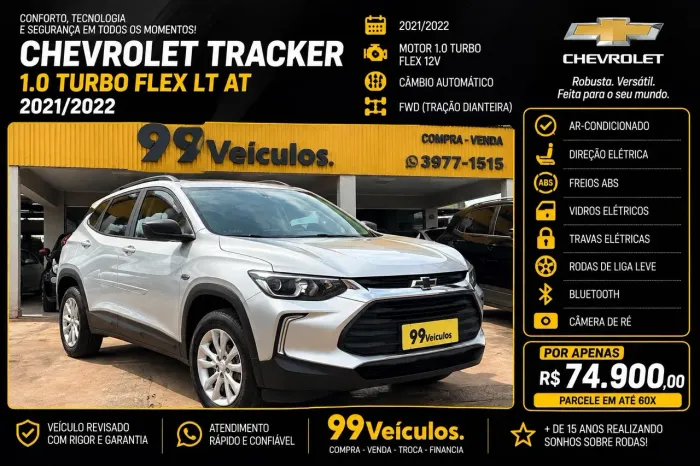 Chevrolet Tracker 1.0 Turbo 12V Flex Aut. (pcd) 2022