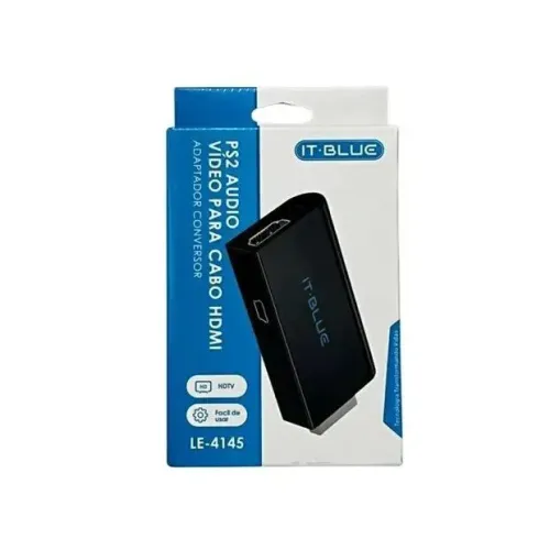 Adaptador Conversor PS2 Áudio Vídeo para HDMI IT-BLUE LE-4145
