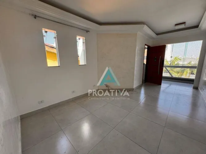 Apartamento com 3 dormitórios para alugar, 87 m² por R$ 3.298,00/mês - Vila Curuçá - Santo