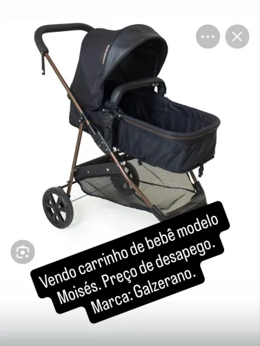 Carrinho de bebê Moisés 