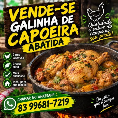 ? GALINHA DE CAPOEIRA ABATIDA! ?
