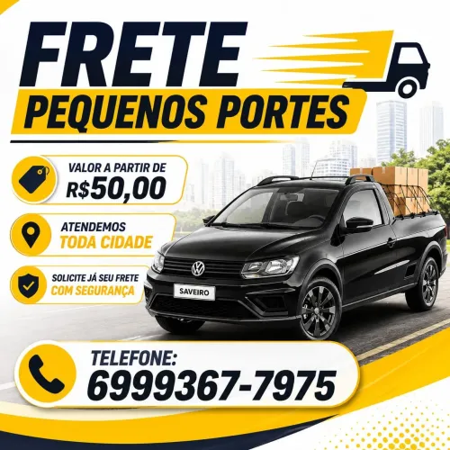 FRETE É MUDANÇAS DE PEQUENOS PORTES