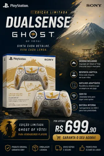 Controle Dualsense Ghost of Yotei - LACRADO