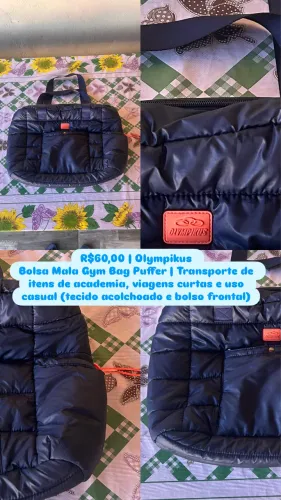 Olympikus Bolsa Mala Gym Bag Puffer
