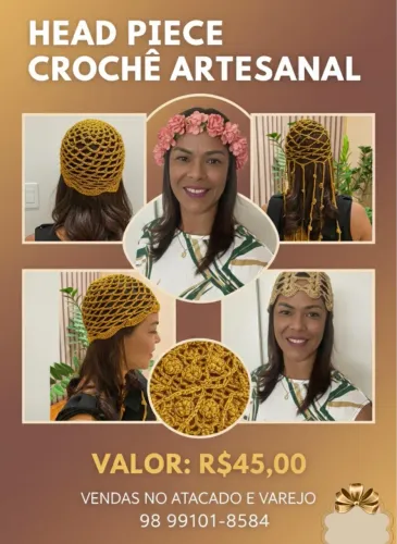 Head Piece( Crochê Artesanal)