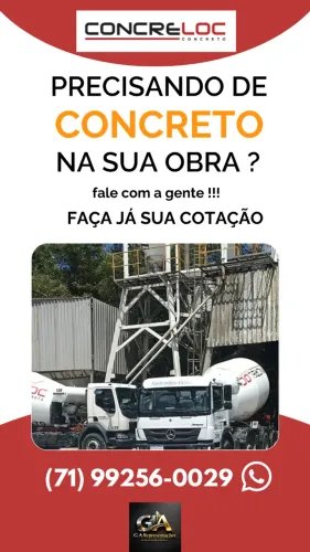 CONCRETO USINADO E BOMBA