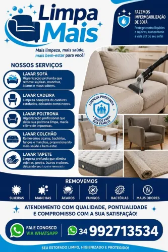 Limpeza e higienização de móveis 