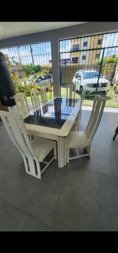 Mesa de Jantar Madeira 8 lugares