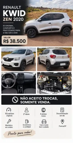 Renault Kwid Zen 1.0 Flex 12V 5P Mec. 2021