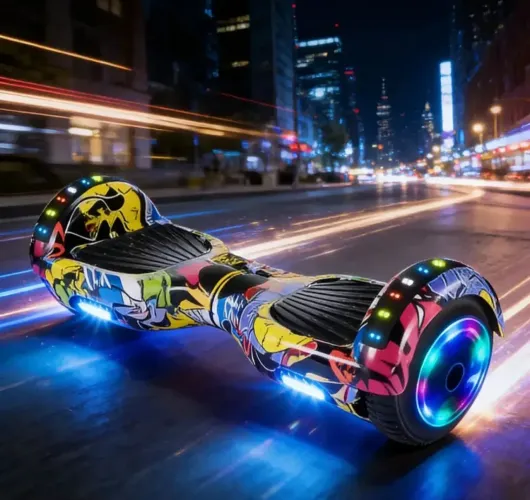 Hoverboard Skate Elétrico 6.5 Polegadas Com Led E Bluetooth