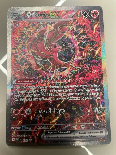 Carta Pokémon Oricorio Ex 024 Promo MEP - Arte Shinji Kanda - Impecável