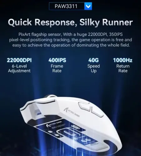 Mouse Gamer attack shark x11