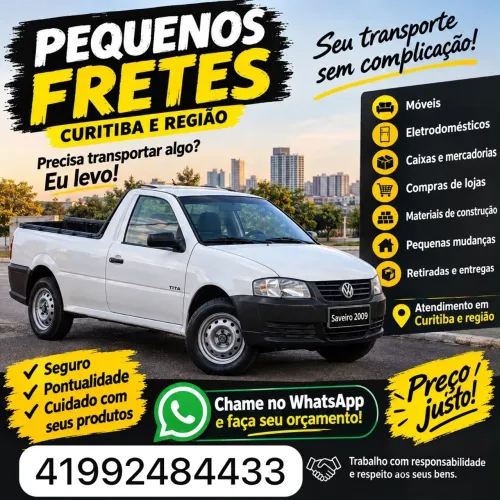 Fretes  pequenos 