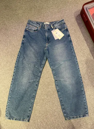 Calça Jeans Barrel, Azul - Nati Voza NV na etiqueta