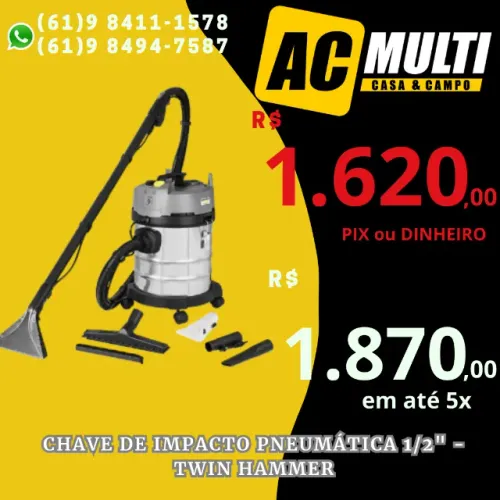 EXTRATORA LIMPADORA DE ESTOFADO E CARPETE KARCHER PUZZI 4/20