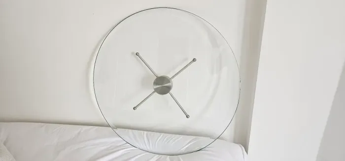 Baixei!!! Prato giratório de vidro para mesa