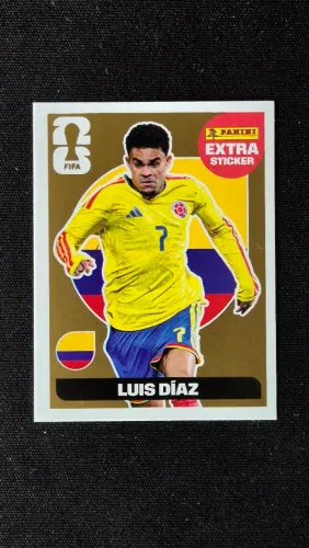 Figurinha Extra Legend Luis Diaz Gold