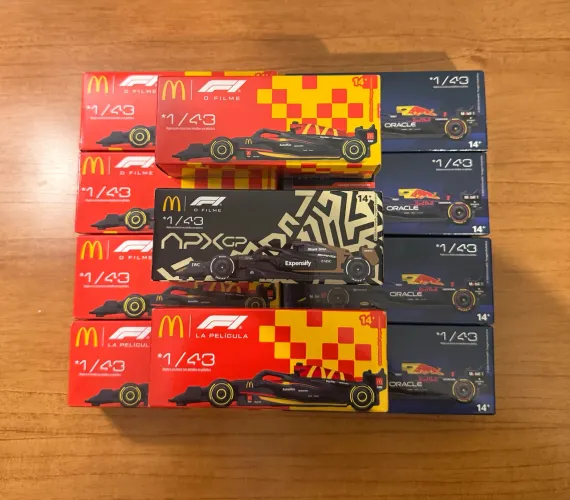 Miniaturas da Formula 1 Mc Donalds