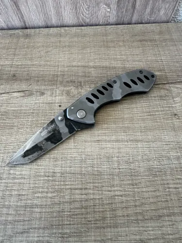 Canivete Tático NTK Nautika Aura Camuflado - Aço Inox 420 SS