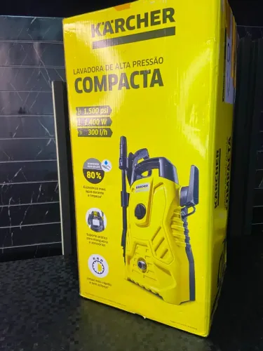 Lavadora de Alta Pressão Karcher Compacta 1500 PSILibras 1400W 300Lh com Aplicador de Dete