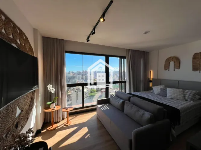 Studio novo para locação por temporada, mobiliado e equipado no Edifício LIT 760, Costa Az