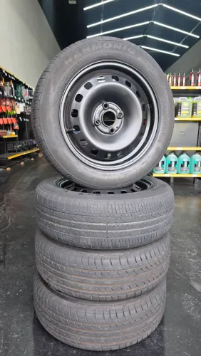 RODAS ARO 15 DE FERRO COM PNEU