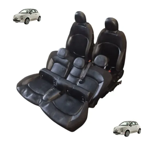 Jogo Bancos Couro Mini Cooper S 4 Portas 2014 A 2017 Preto